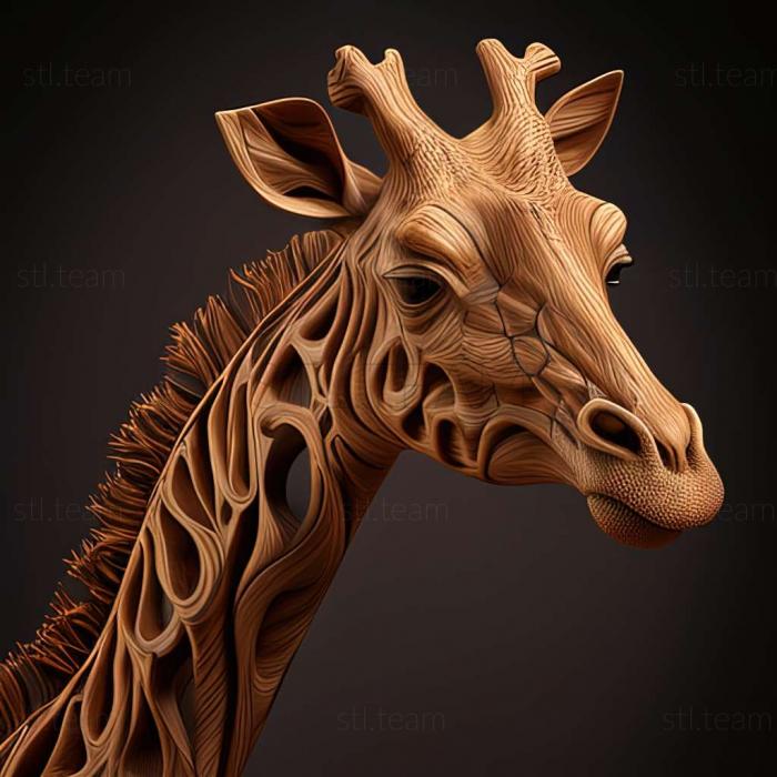 3D модель Giraffa sivalensis (STL)